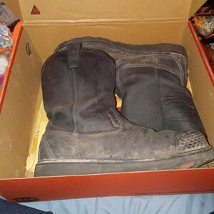 Men's Black Work Boots